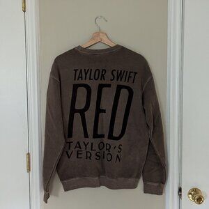 NWOT Urban Outfitters Red Taylor's Version Pullover Sweatshirt Size Small